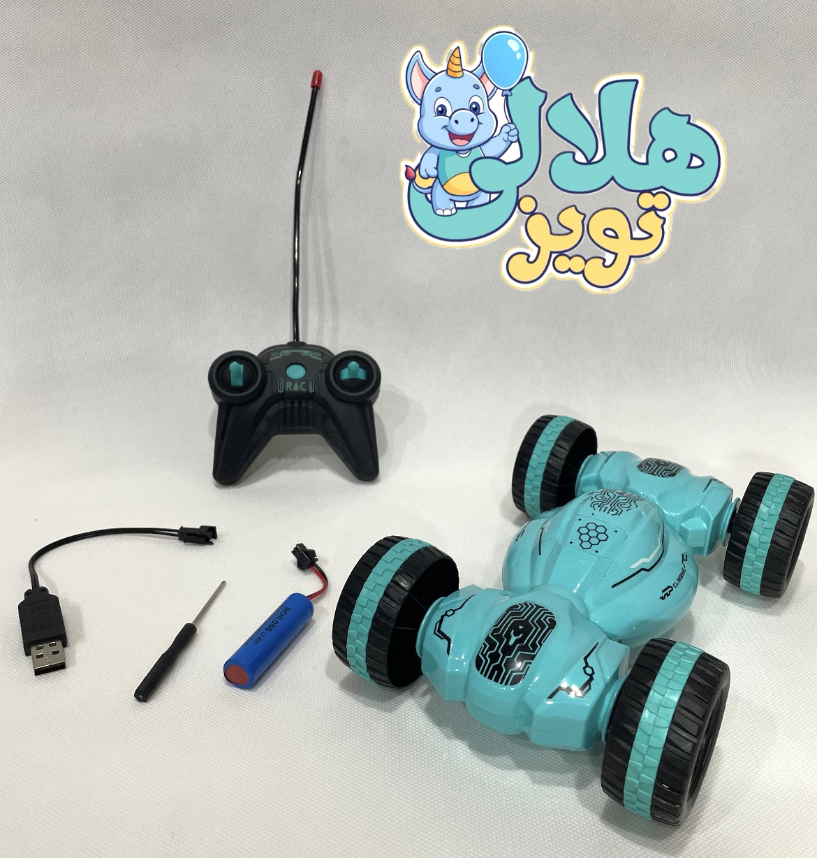 ماشین دیوونه کرمی سبز کنترلی 4 کانال کد 668813
