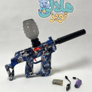 تفنگ شارژی تیر ژله‌ای VECTOR رنگ آبی مشکی