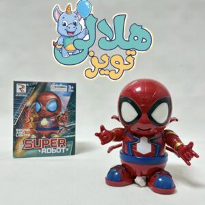 ربات مردعنکبوتی موزیکال رنگ قرمز