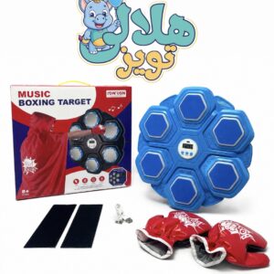 کیسه بوکس دیواری هوشمند موزیکال 6 خانه رنگ آبی