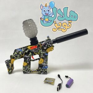 تفنگ شارژی تیر ژله‌ای VECTOR رنگ مشکی زرد
