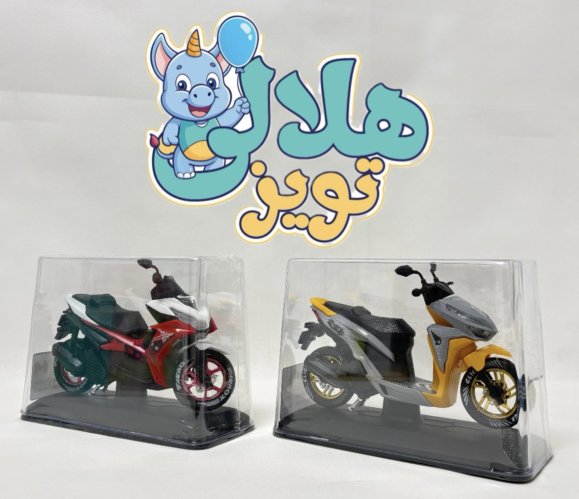ماکت موتور هندا کلیک و یاماها ایروکس مای توی