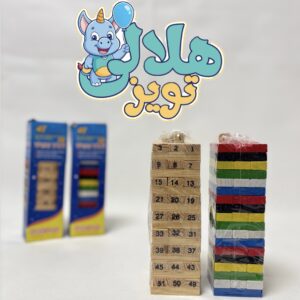 بازی فکری جنگا برج هیجان چوبی کوچک